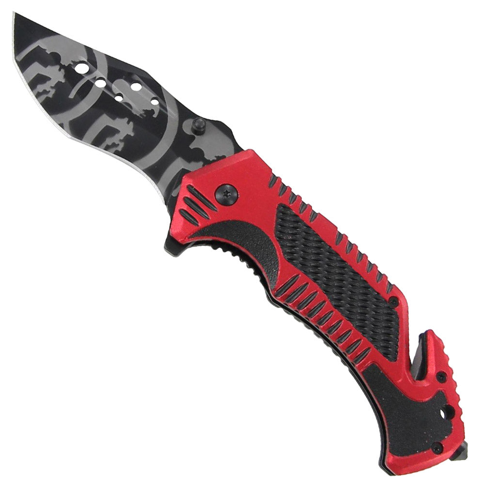 Tactical Assisted Spring Blade Hells Fury Knife