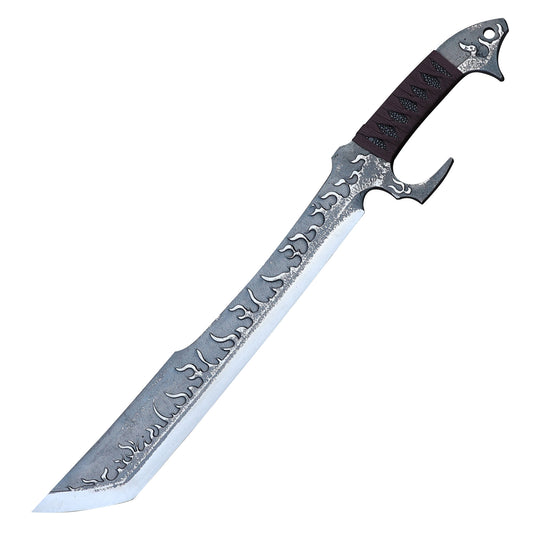 Bringer of Hell Fire Large Full Tang Machete Cleaver Sword