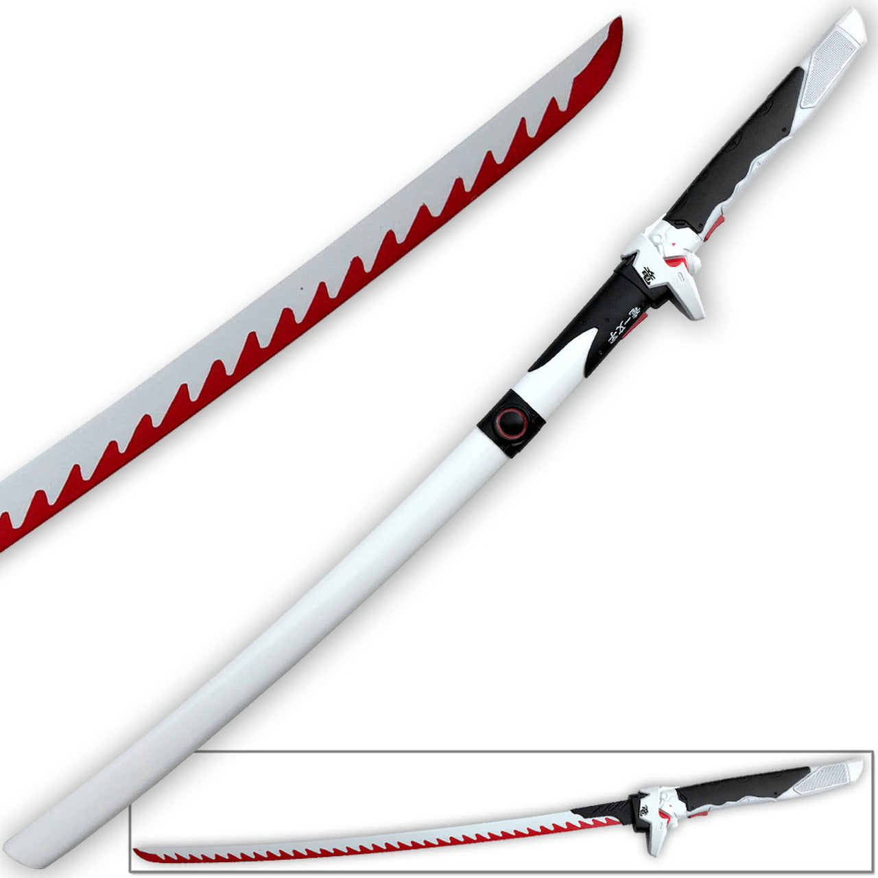 Genji Replica Sword Ultimate Dragon Blade | Steel Red & White