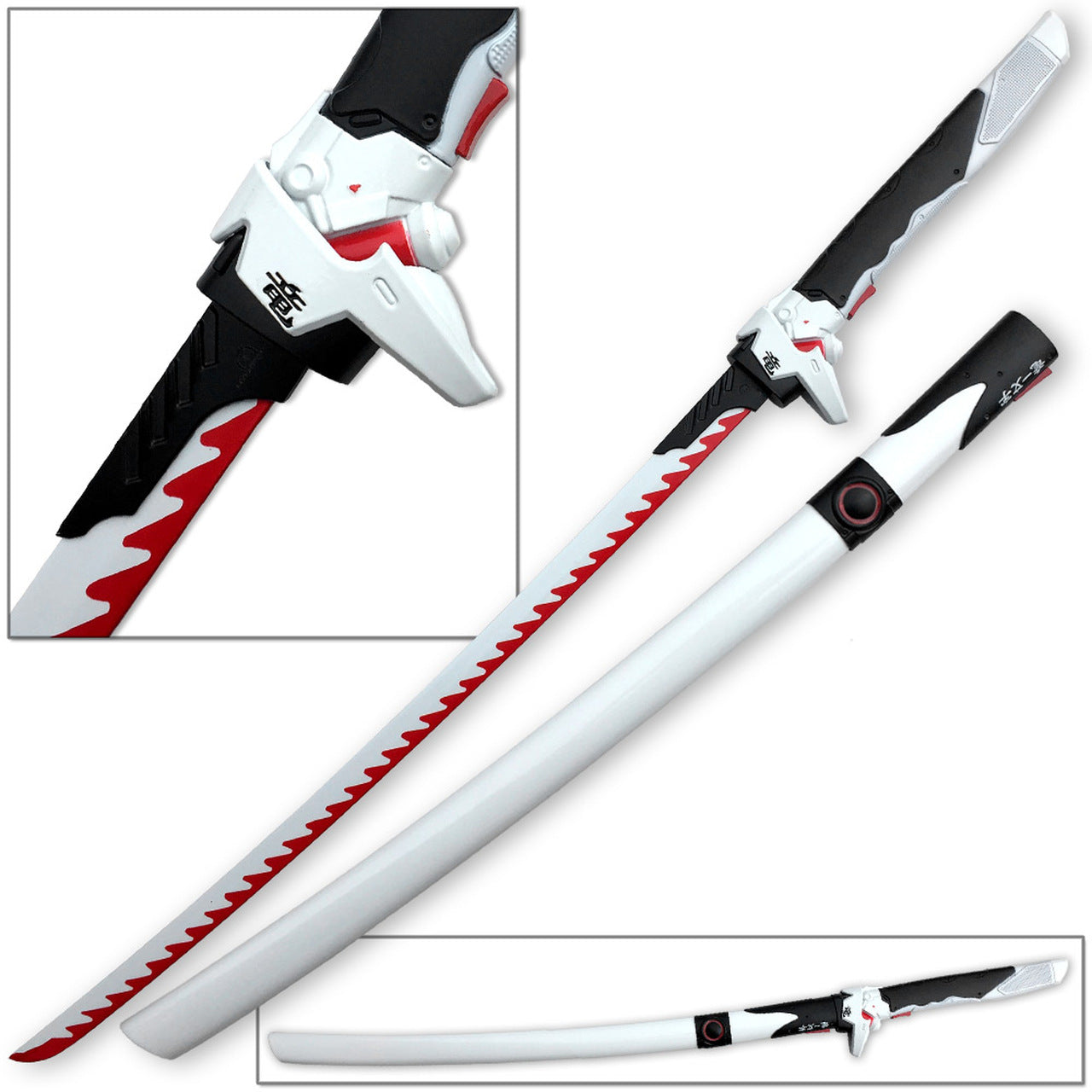 Genji Replica Sword Ultimate Dragon Blade | Steel Red & White