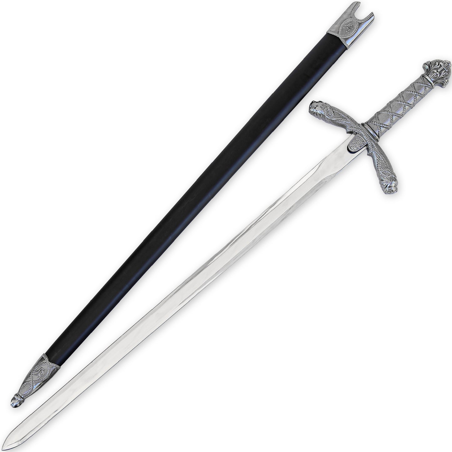 Boulder Gash Medieval Sword of Roland Historical Replica Cosplay Reenactment Piece w/ Hard Scabbard