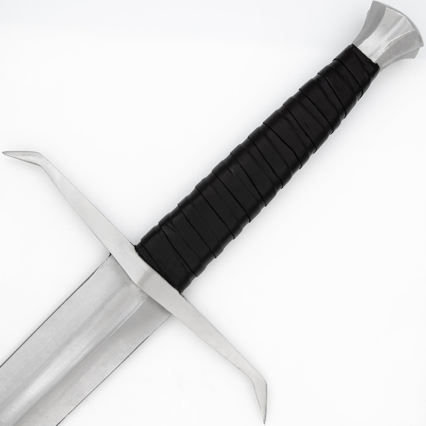 Hellion Rising 1095 High Carbon Decorative Medieval Sword w/ Black Leather Wrap Handle