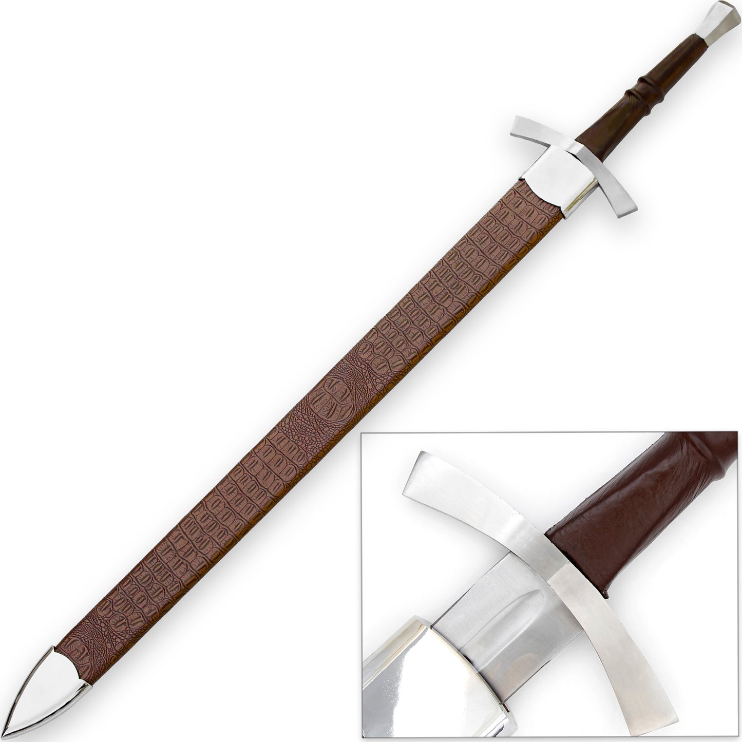 Ringing Metal 1095 High Carbon Steel Medieval Sword Replica