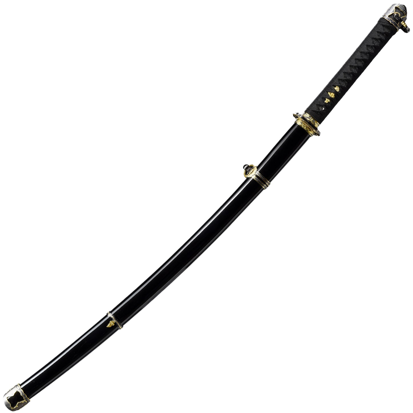 Symbolic Heritage Hand Forged Tachi Katana | 1045 High Carbon Steel Full Tang Samurai Sword w/ Scabbard