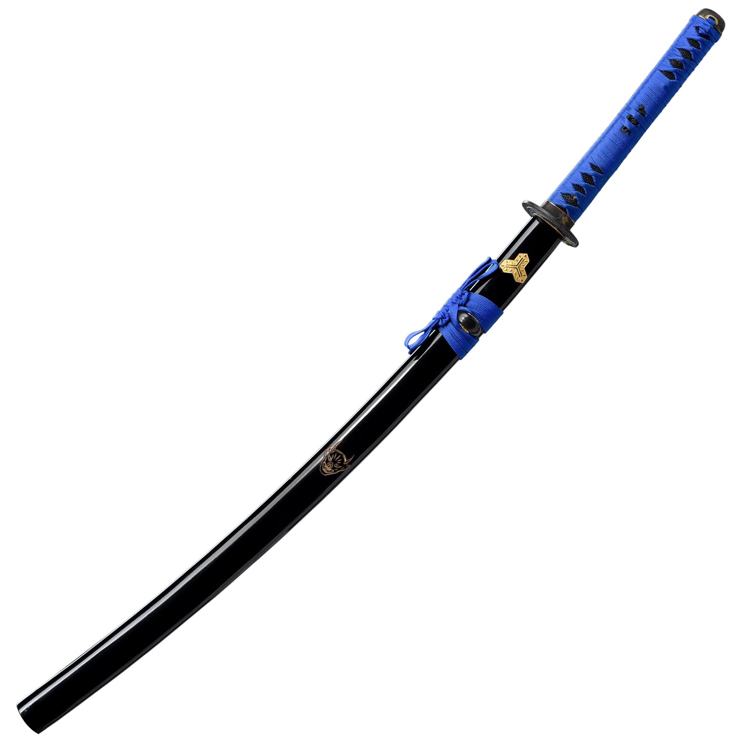 Chimei-Tekina Fuyu Hand Forged Iaito Katana | 1045 High Carbon Steel Blue Blade Full Tang Samurai Sword w/ Scabbard