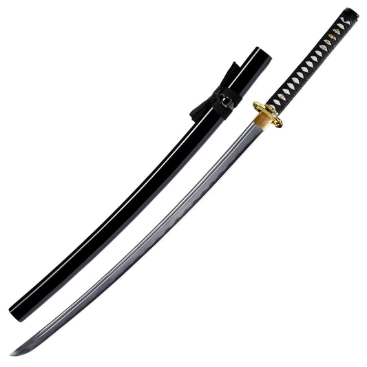 Cursed Dragon Blade Hand Forged Training Katana | 1045 High Carbon Steel Full Tang Samurai Sword w/ Scabbard
