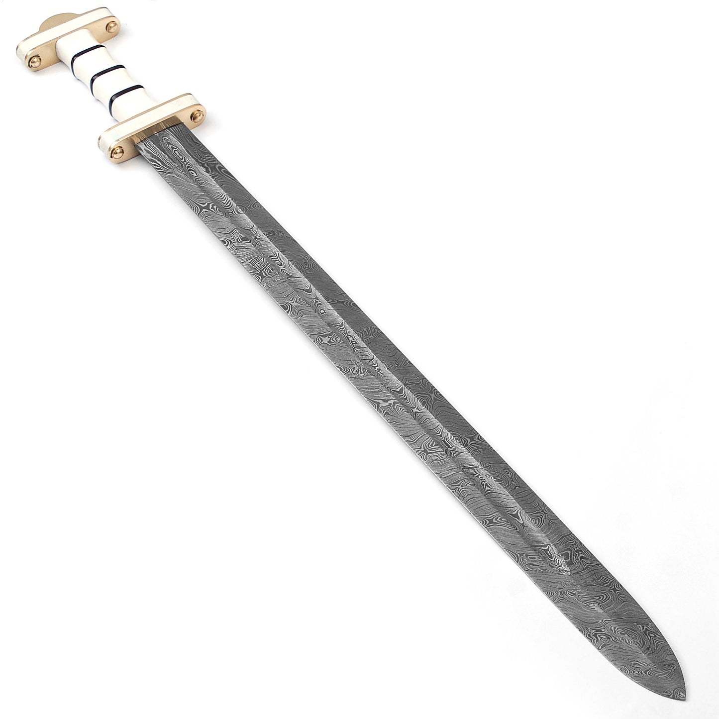 Sword Of Damnation Damascus Steel Norse Viking War Sword