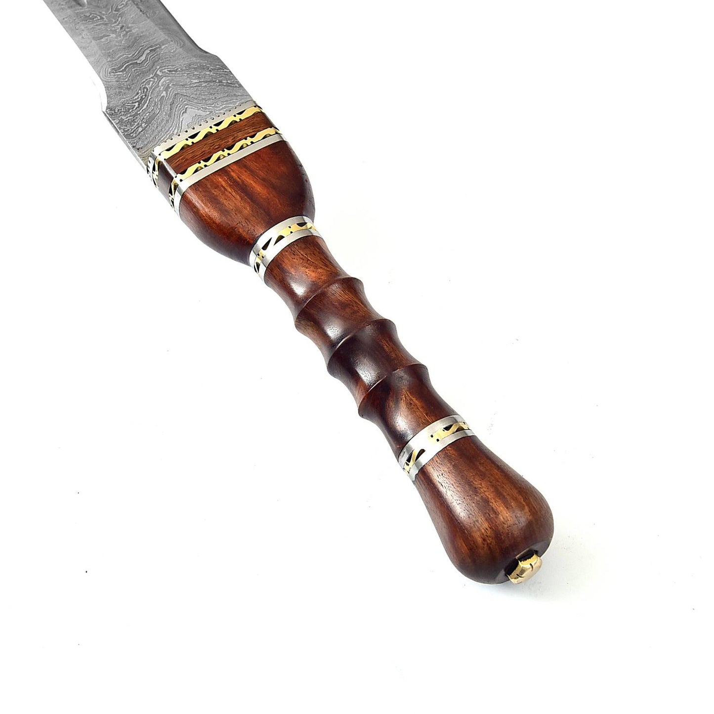 Ancient Roman Inspired Damascus Steel Gladius Historical Replica Sword