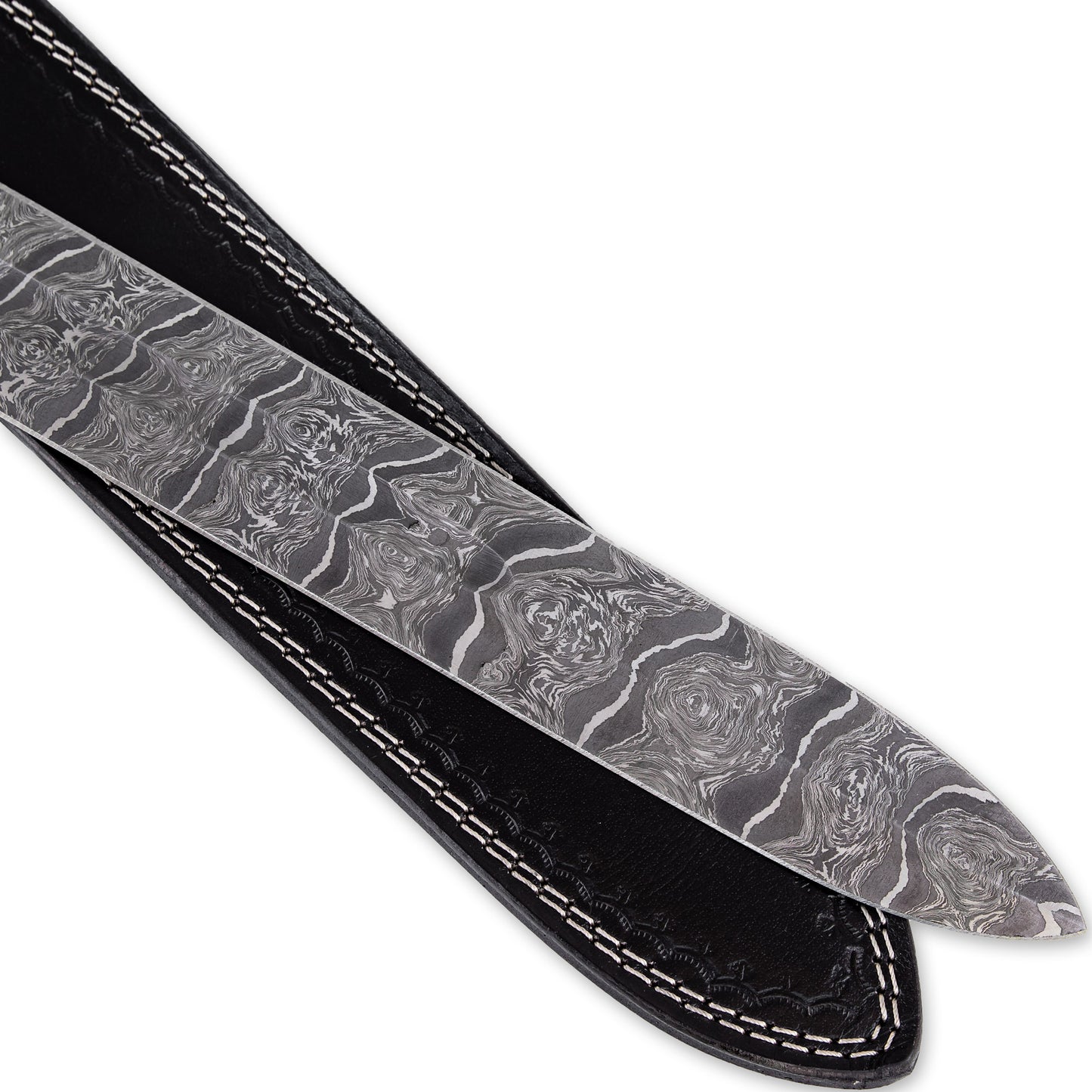 Jewel of the Nation Medieval European Damascus Steel Arming Sword with Sheath