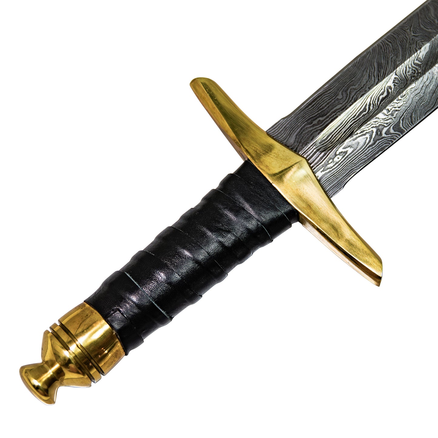 Ascend with Sun Hand Forged Twist Damascus Steel Medieval Inspired Historical Replica Sword