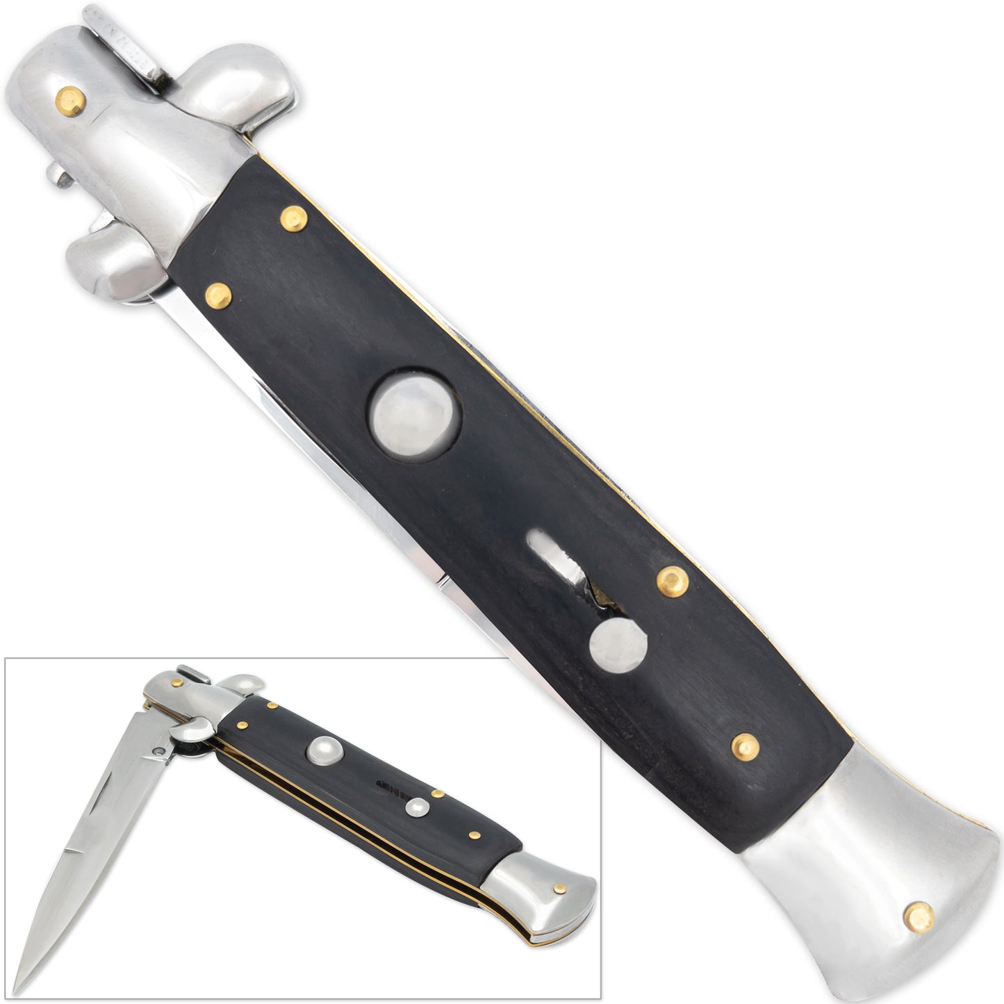 IL Grande Italian Milano Stiletto Dark Ritual Automatic Knife