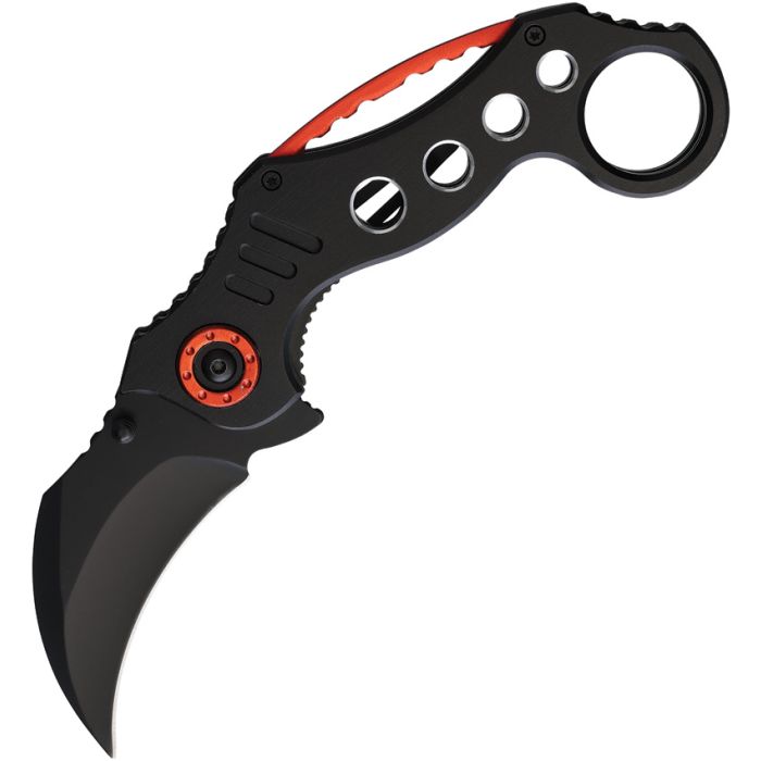 S-TEC-Karambit Linerlock A/O Red