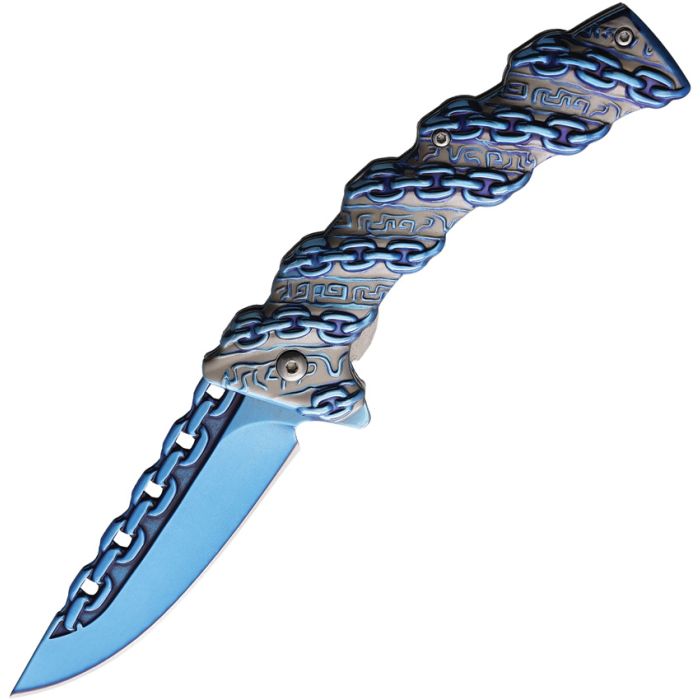 S-TEC Chain Linerlock A/O Blue