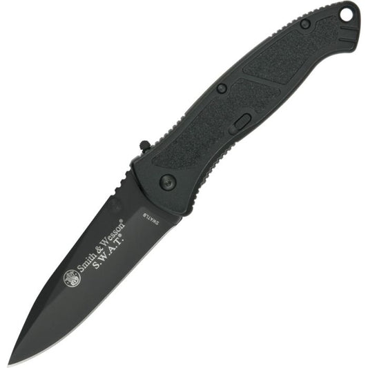 Smith & Wesson Large Black SWAT Linerlock A/O