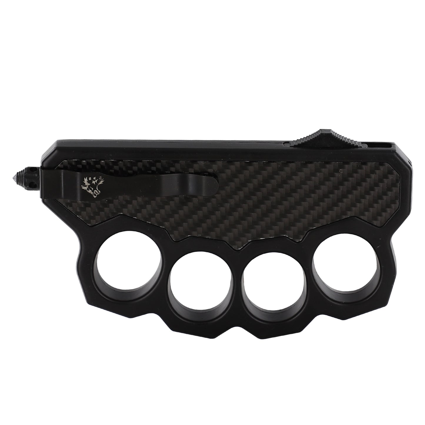 Carbon Shadow Automatic Dual Action OTF Knuckle Trench Style Knife