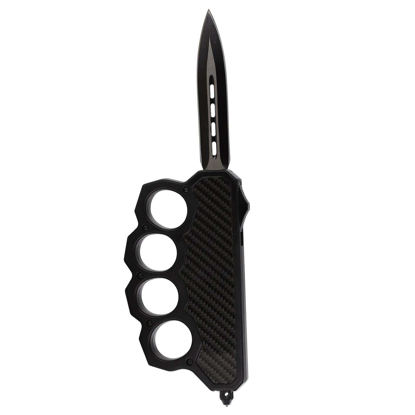 Carbon Shadow Automatic Dual Action OTF Knuckle Trench Style Knife