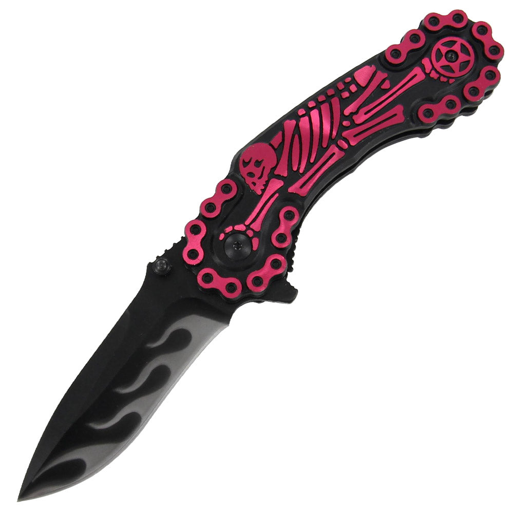 Bounty Hunter Skull Spring Assisted Knife