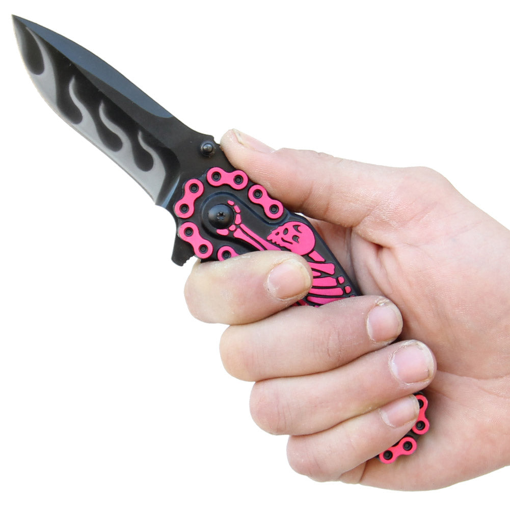 Bounty Hunter Skull Spring Assisted Knife