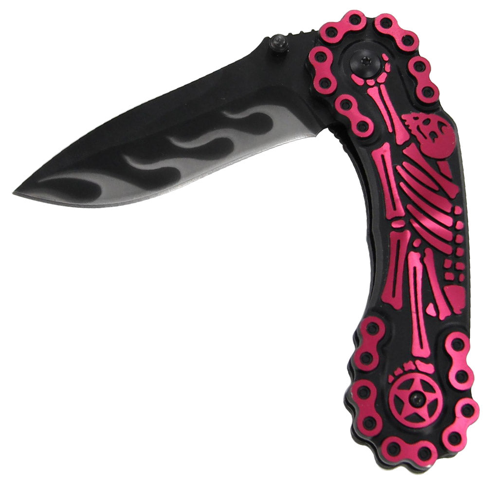 Bounty Hunter Skull Spring Assisted Knife