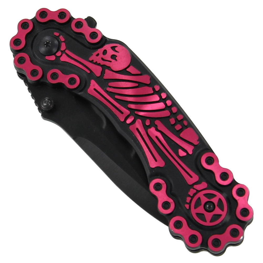 Bounty Hunter Skull Spring Assisted Knife