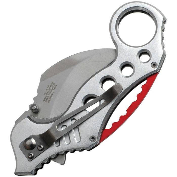 Tac Force Karambit Linerlock Silver A/O