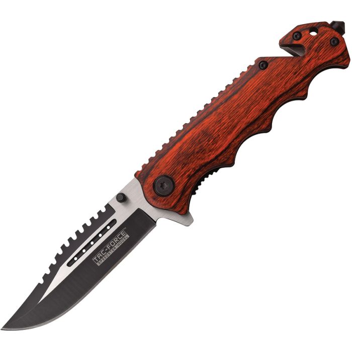 Tac Force Pakkawood Linerlock A/O