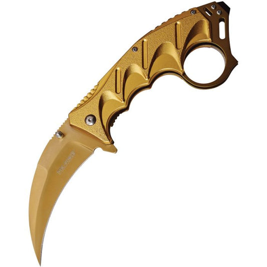 Tac Force-Karambit Linerlock A/O Gold