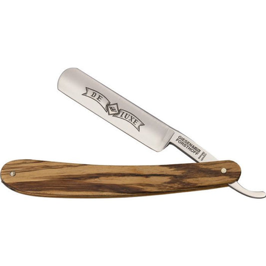 Giesen & Forsthoff Straight Razor Zebrano Wood