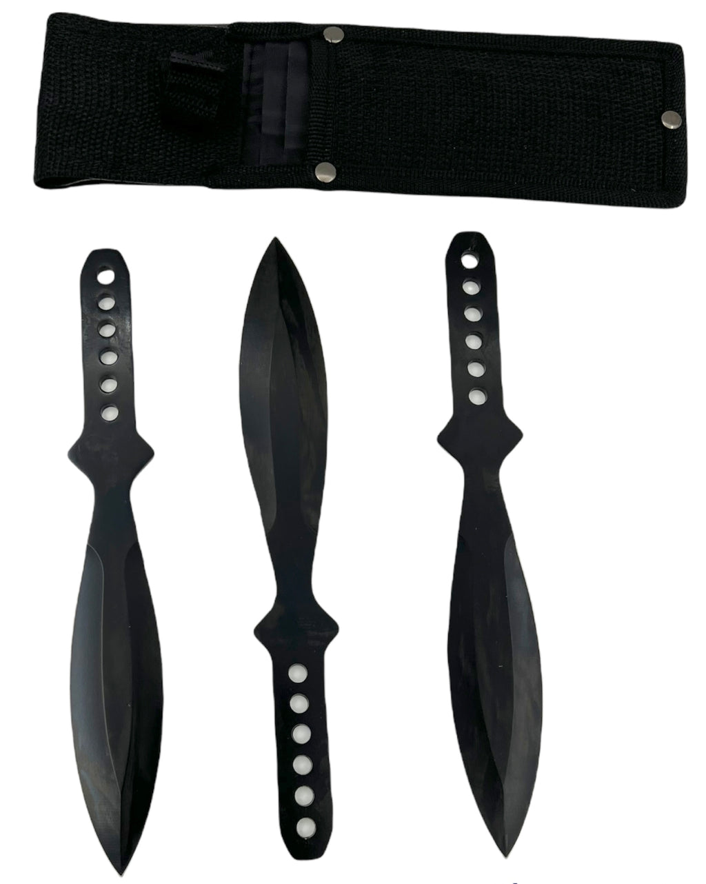 Tiger-USA®3 PC Throwing Knives BLACK with case (Set of 3)