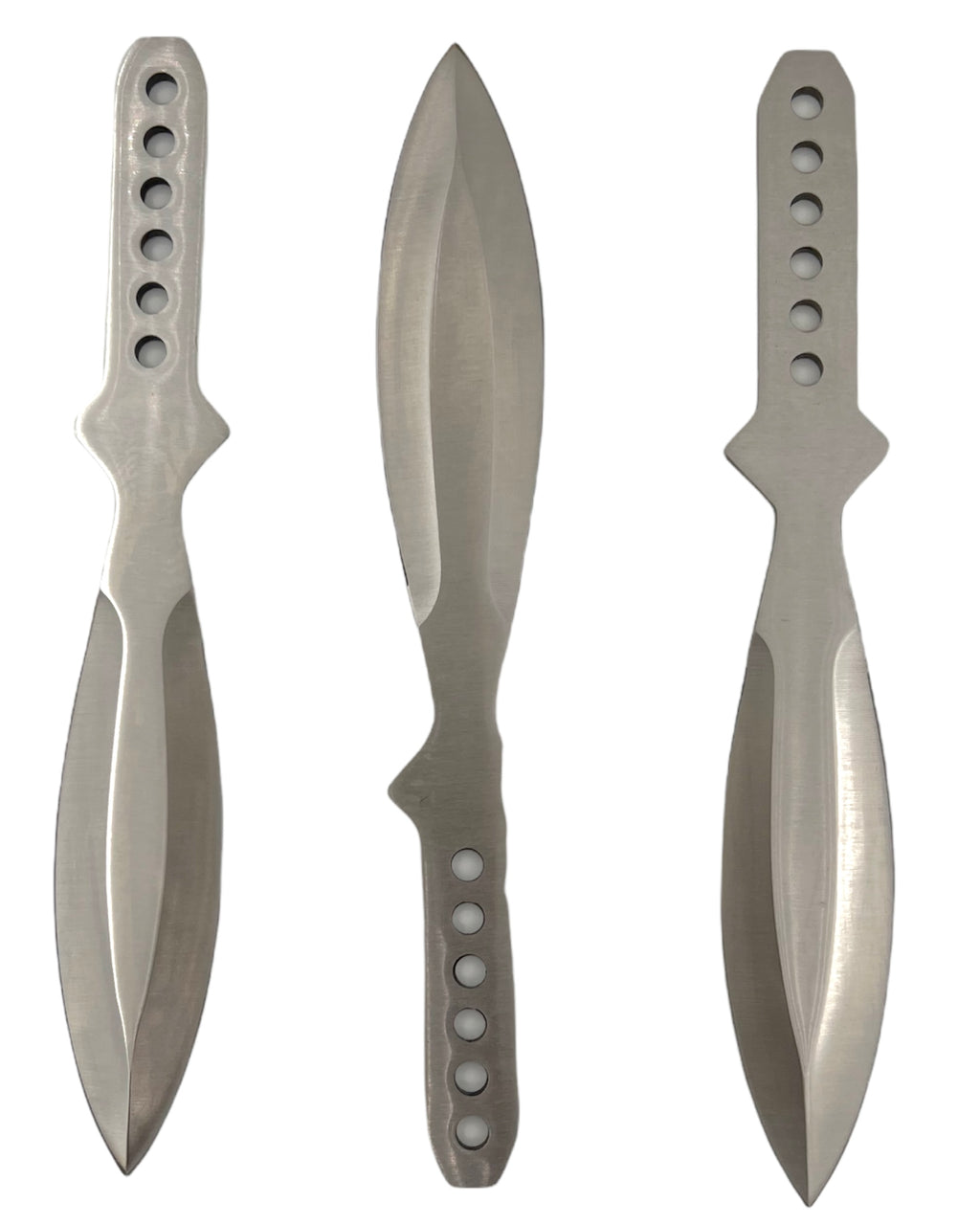 Tiger-USA®3 PC Throwing Knives SILVER with case (Set of 3)