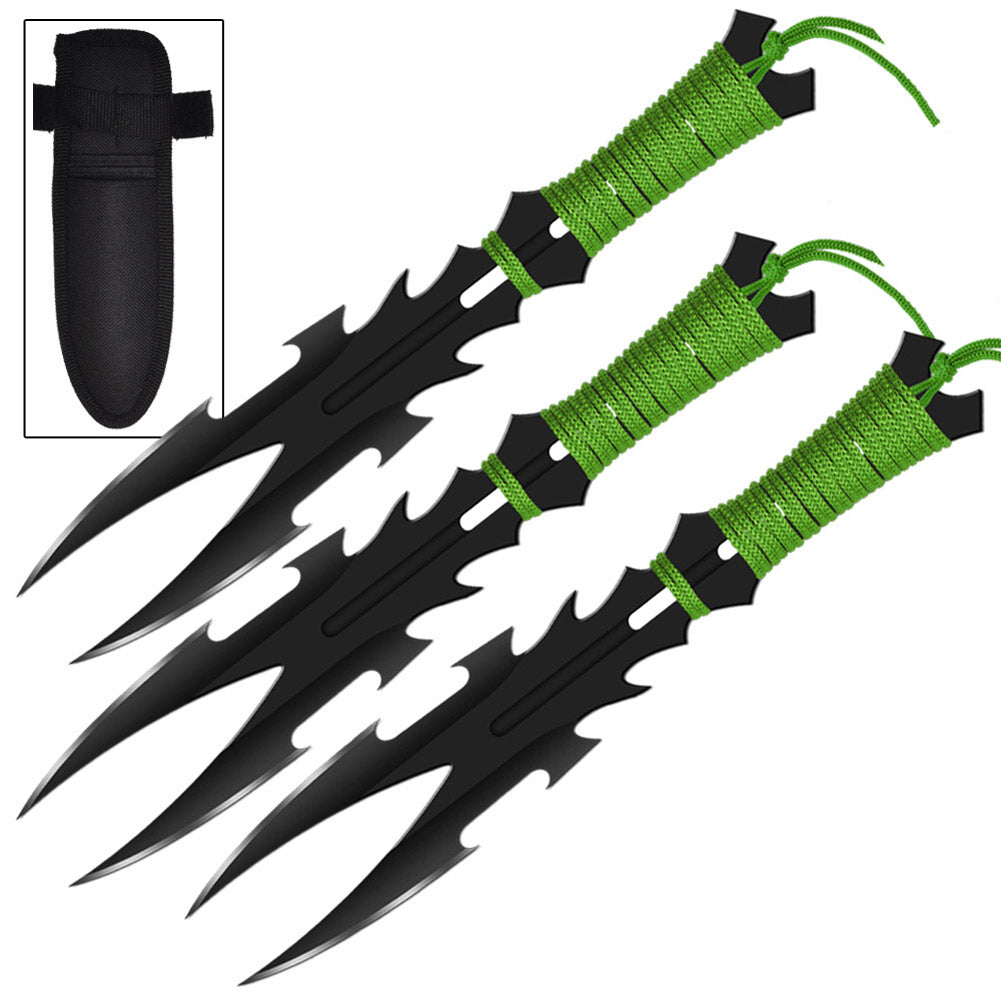 Dark Nexus 3 Piece Stainless Steel Throwing Knife Set