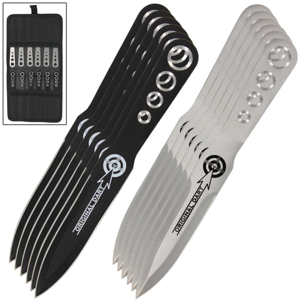 Light and Dark Original Dart Target Throwing Knife Set