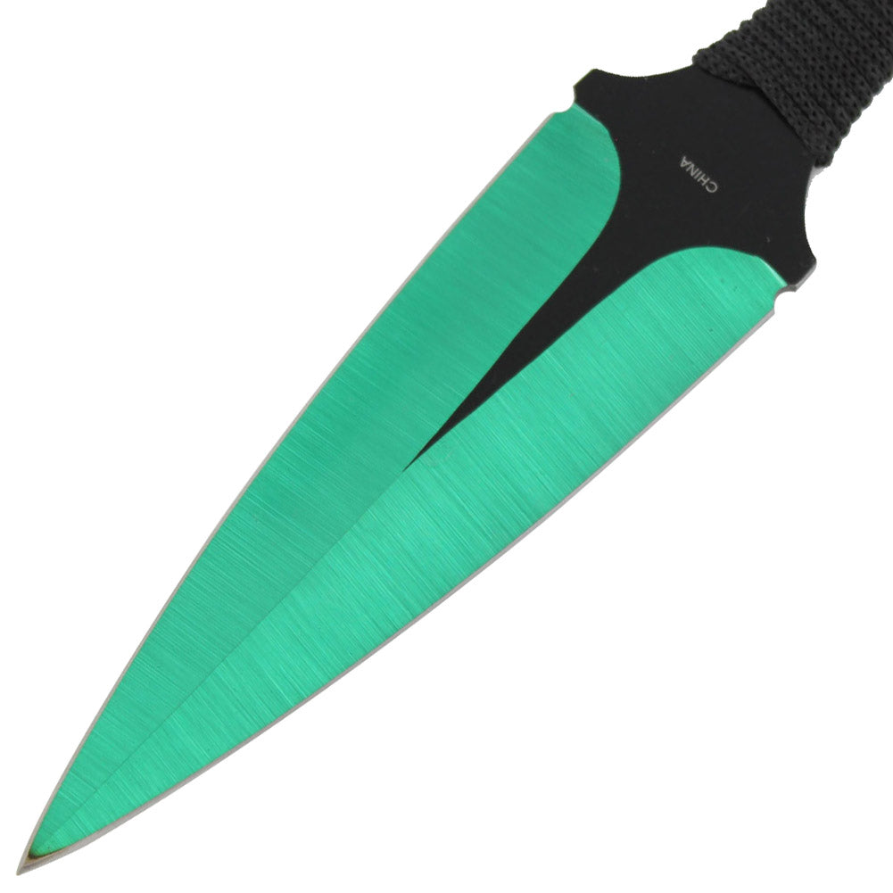 Momochi Ninjutsu Precision Throwing Knives Green