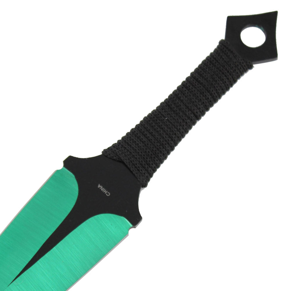 Momochi Ninjutsu Precision Throwing Knives Green