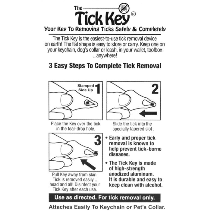 Tick Key Tick Removal Device