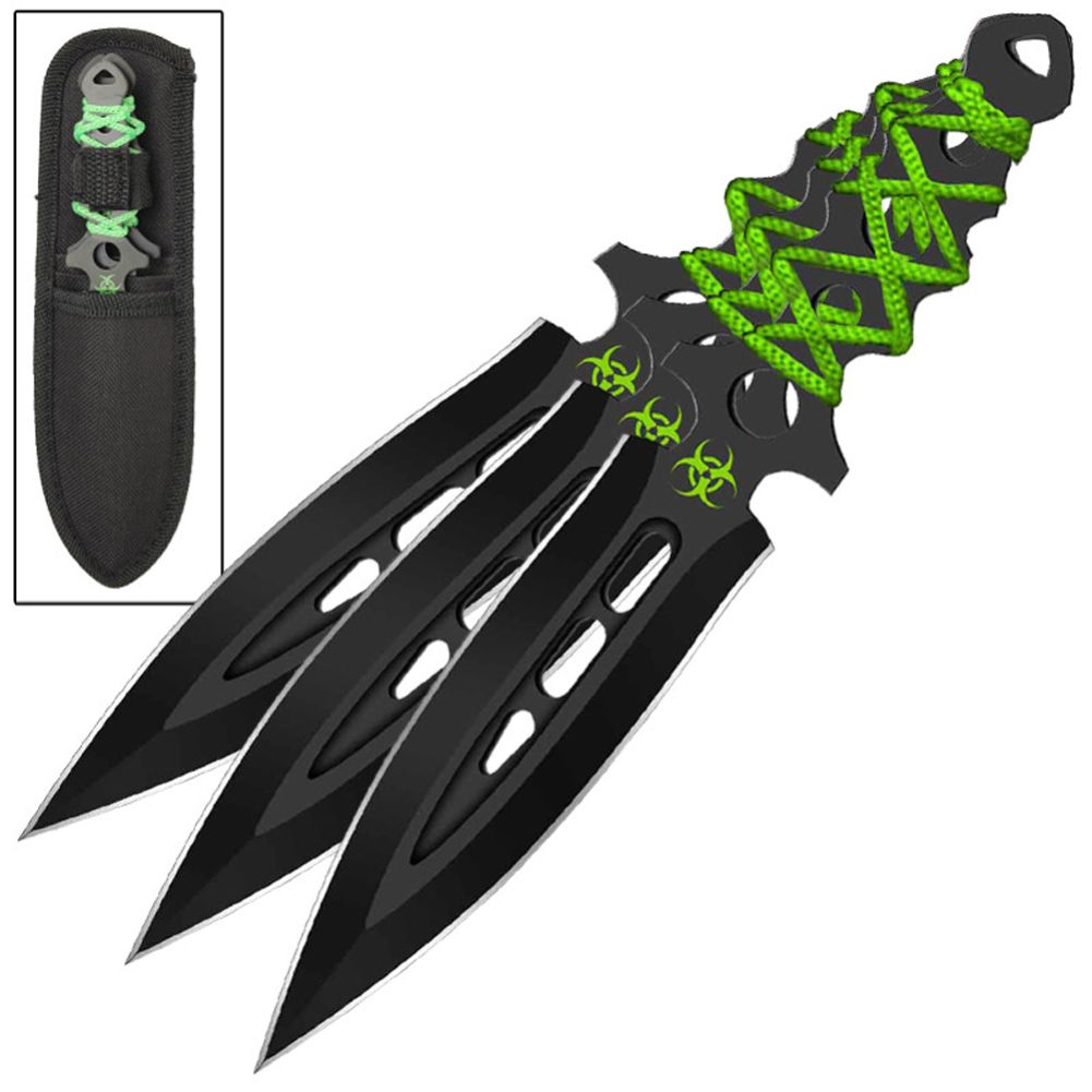 Airborne Biohazard Throwing Knife Set