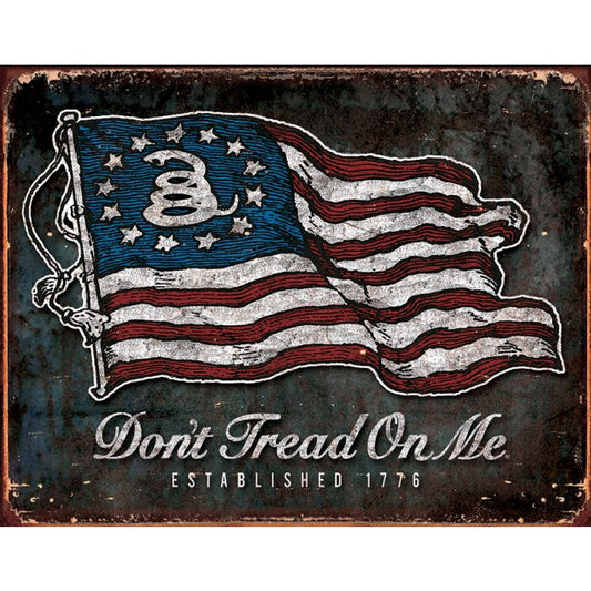 Tin Signs DTOM Vintage Flag