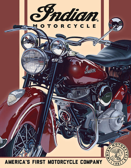 Indian 48 Chief Tin Sign