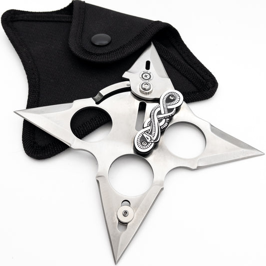 Bared Fangs Multi Range Shuriken Throwing Star Knuckle