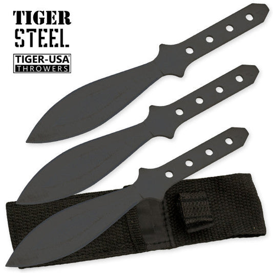 3 PC Tiger Steel 440 Stainless Steel Throwing Knives