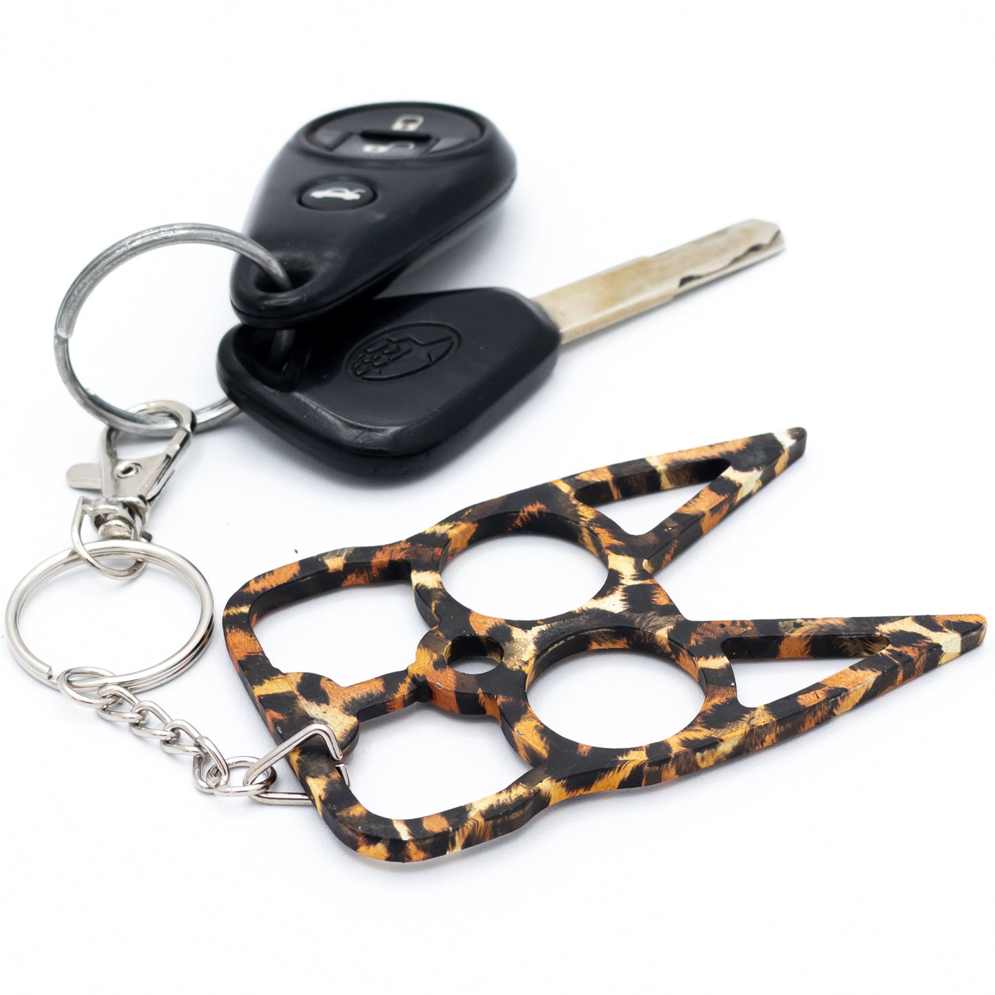 Bubbly Cat Self Defense Keychain | Leopard |