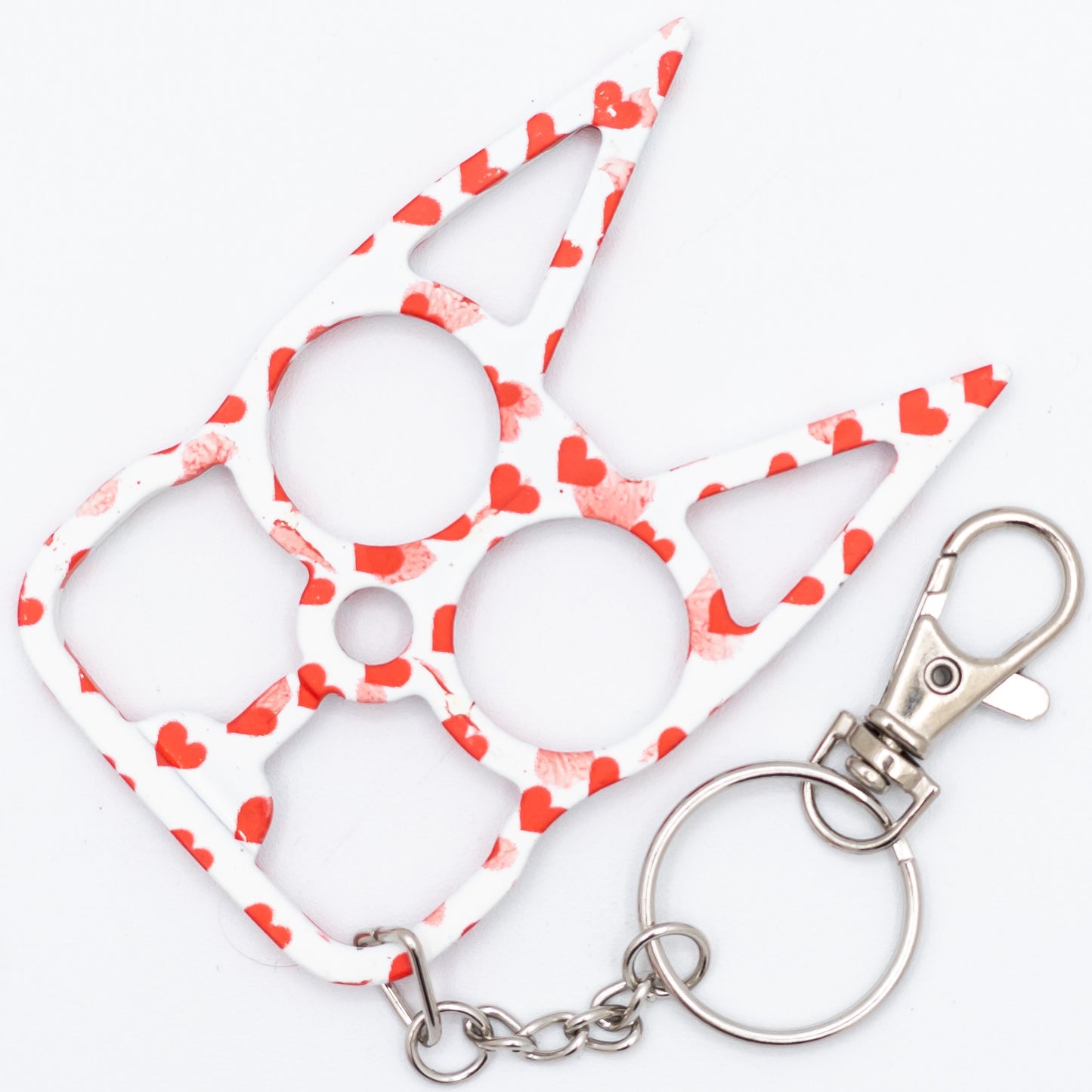 Bubbly Cat Self Defense Keychain |Hearts |