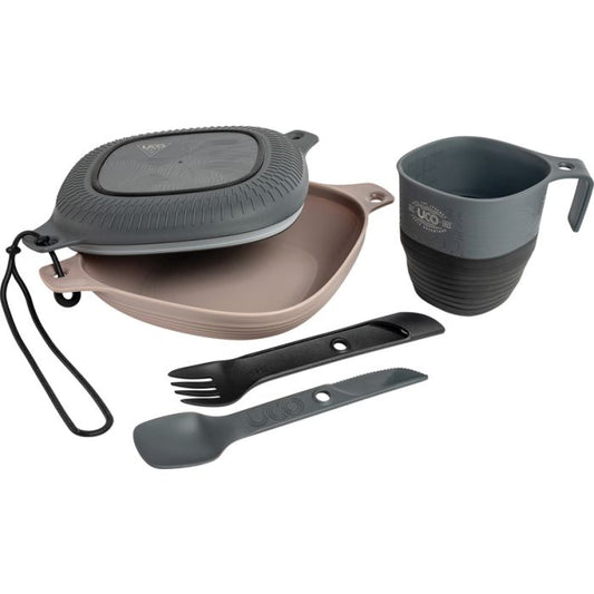 UCO Six Piece Mess Kit Black/Gray