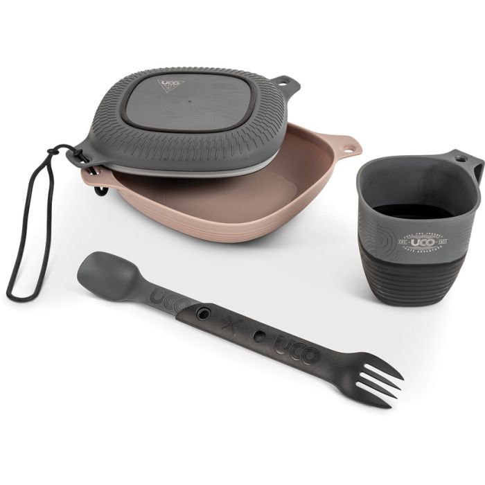 UCO Six Piece Mess Kit Black/Gray