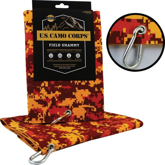 US Camo Corps Camo Jumbo Shammy Orange