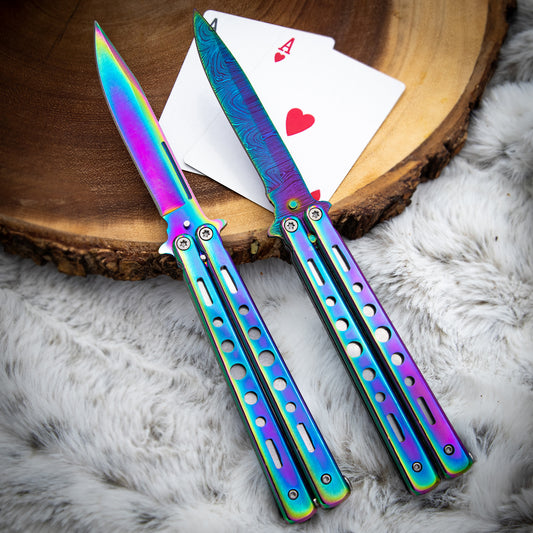 Moonlight Masquerade Titanium Butterfly Knife