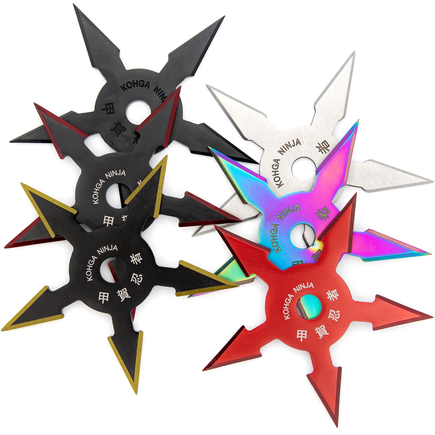 Khoga Ninja Sure Stick  Five Point Shuriken Throwing Star | Choose Your Color