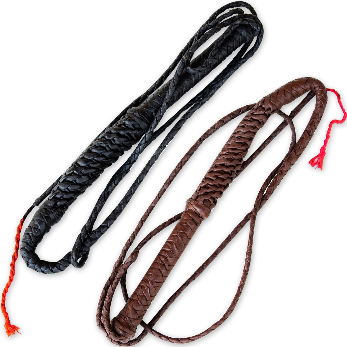 Whip Crackers Livestock Leather Bullwhip Black or Brown