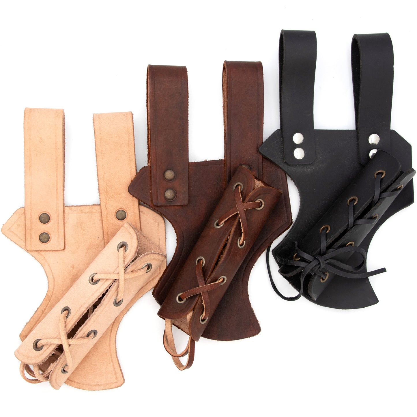 Left Handed Nottingham Genuine Leather Sword Frog | Choose Your Color