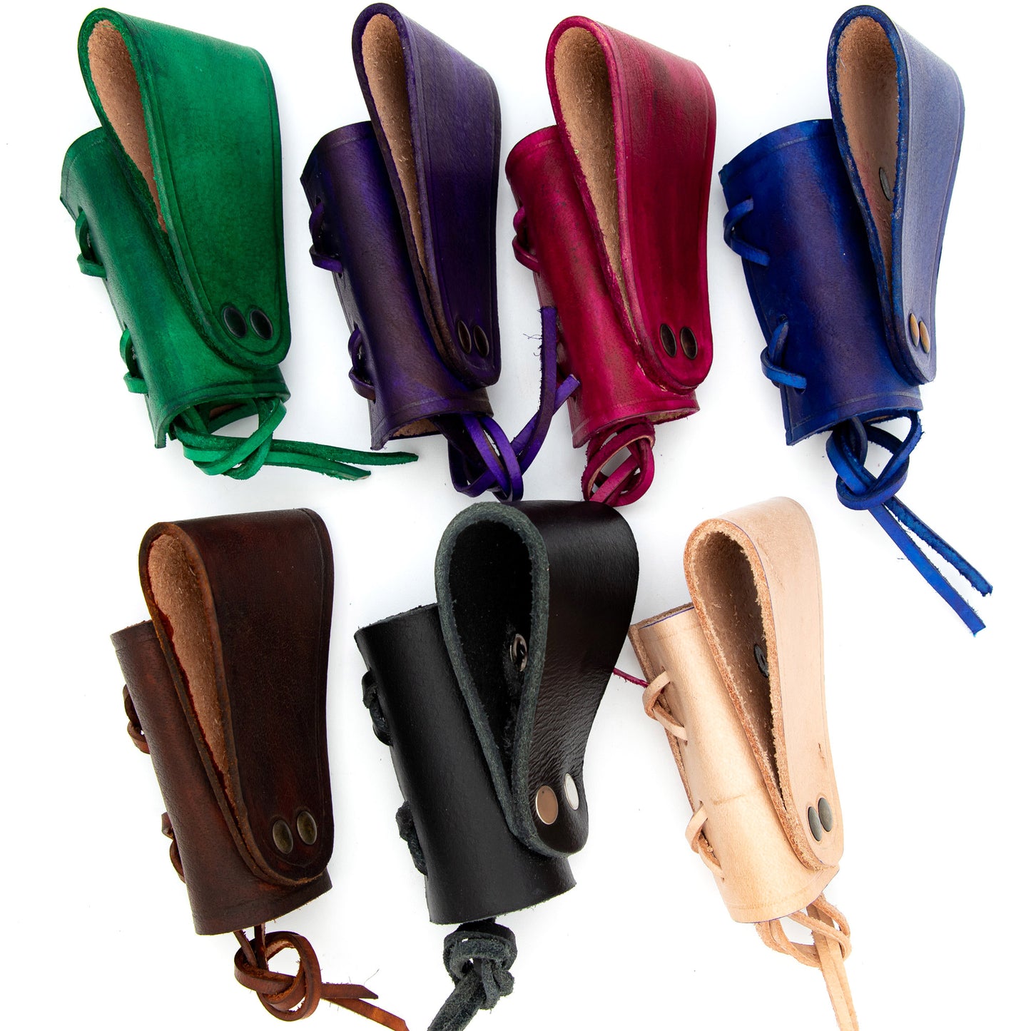 Medieval Chaucer Handmade Leather Dagger Frog | Choose Your Color